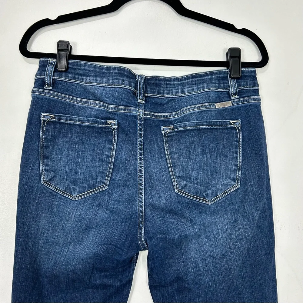 KANCAN dark wash distressed skinny jeans AA11